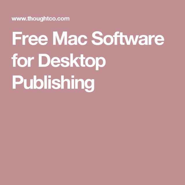 Best Desktop Publishing Program For Mac